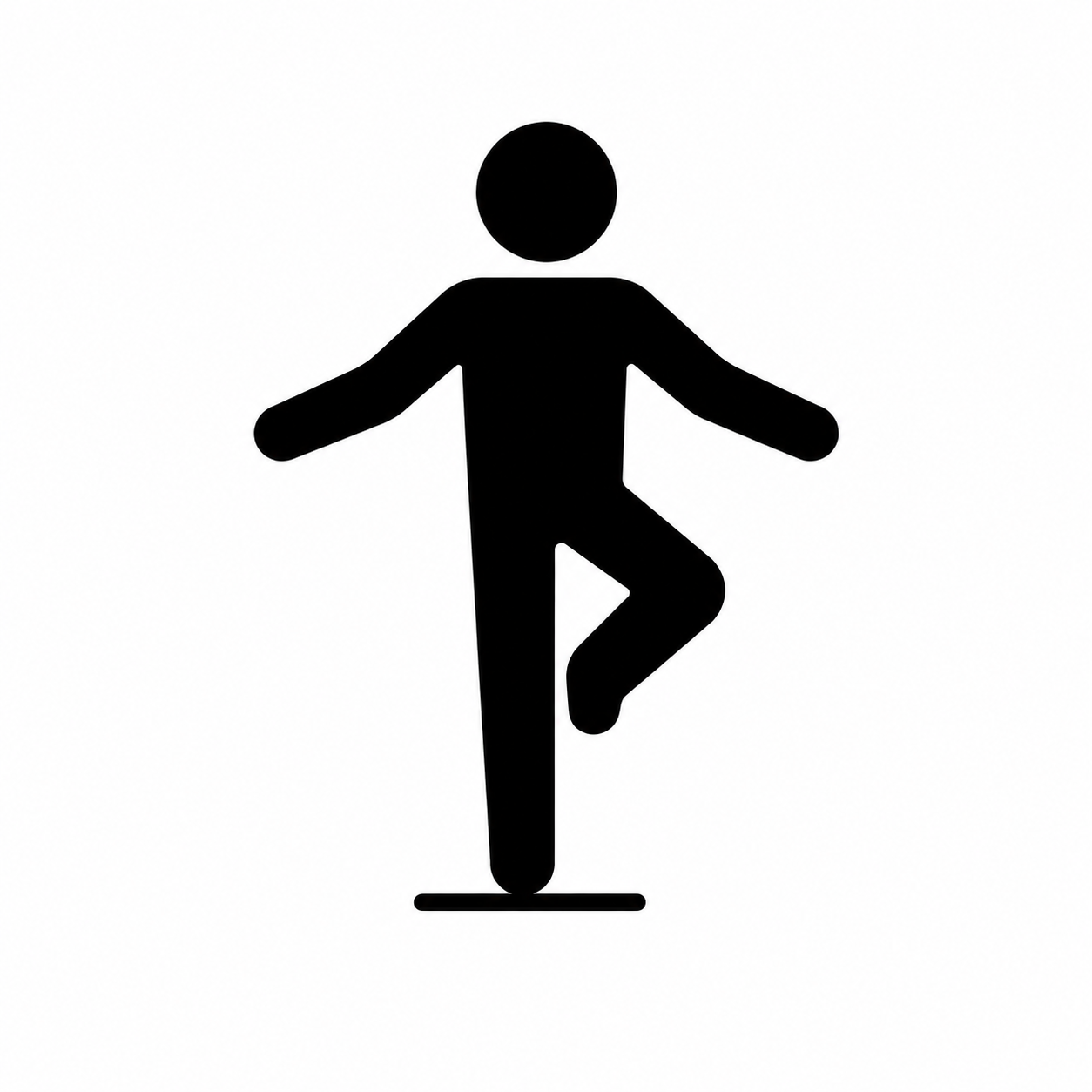 Signet: Figur auf einem Bein stehend